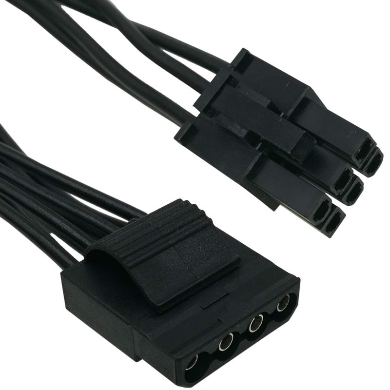COMeap كابل طاقة COMeap Molex لوحدات EVGA، محول مقسم 6 دبابيس إلى 3X 4 دبابيس لمشغل الأقراص الصلبة لبعض أنواع وحدات الطاقة EVGA 20-in(50cm) - Image 3